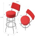 thumbnail image 2 of Trademark Gameroom Red Bar Stool with Back Rest, 2 of 5