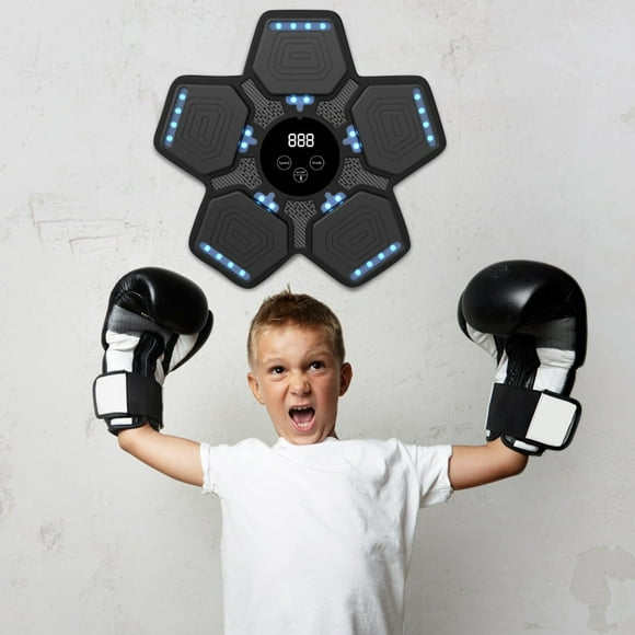 Kids Smart Boxing Machine Musical Punching Bag With Wall For Home Training Yoga Mat Carry Strap