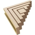thumbnail image 6 of 4"W x 16"D x 16"H Thin Landon Rough Cedar Woodgrain TimberThane Corbel, Primed Tan, 6 of 6