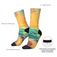 thumbnail image 4 of Fuzoiu Island Beach Guinea Pig Print Athletic Crew Socks for Men & Women,Casual Crew Socks,Above Ankle Crew Socks for Business, Casual, 4 of 6