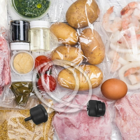 Masteelf Vacuum Sealer Hose Attachment For Food Storage And Preservation Automatic Food Sealer Accessory Tube For Kitchen Vacuum Sealing Machine