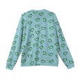 thumbnail image 4 of LWavelet Men's Blush & Burgundy Heart Sweater - Soft Tone Design, Great for Valentine's Day Outings & Understated Romantic Style Turquoise 3XL, 4 of 5