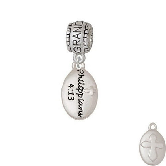 Bible Verse Philippians 4:13 - Granddaughter Charm Bead