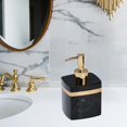 thumbnail image 2 of Ruiboury Resin Soap Dispenser Reusable for Tabletop Kitchen Shower Shampoo Bathroom Black 400ml 1Set, 2 of 6
