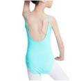thumbnail image 4 of KyCheLot Dance Bodysuit for Girls V Neck Spaghetti Strap Quick Dry Comfy Sleeveless Leotard for Dance 3-14 Years, 4 of 7
