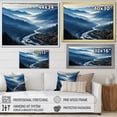 thumbnail image 4 of Designart "Whispers of Winter Blue and White Majesty I" Landscapes Framed Wall Art - Country Blue Mountains Entryway Framed Wall Art Print, 4 of 6