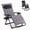 Dark Gray, variant on edx Zero Gravity Chair with Cushion 440 LB Capacity Folding Outdoor Lounge Chair for Patio Outdoor with Cup Holder & Headrest