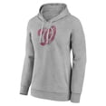 thumbnail image 2 of Women's Gray Washington Nationals Distressed Team Pullover Hoodie, 2 of 3