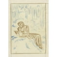 thumbnail image 3 of Richard Nicolaüs Roland Holst 11x14 Black Modern Framed Museum Art Print Titled - Reading Woman in a Forest Landscape (1878 - 1938), 3 of 5