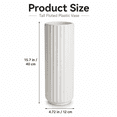 thumbnail image 2 of Big Size Plastic Vase 16 Inch - Modern Tall Flower Vase for Home, Living Room, Office Desk, Bedroom Decor, Lightweight & Shatterproof, 2 of 10