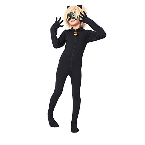 Modi Kid S Ladybug Cat Noir Cosplay Jumpsuit Boy S Girls Costume For Halloween Christmas Party Jumpsuit Without L Walmart Com Walmart Com