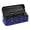 Blue, variant on Bling Coin Holder for Car, Crystal Rhinestone Change Storage Box with 4 Compartment, Portable Mini Storage Coin Money Dispenser, Universal Vehicle Change Organizer, Car Accessories (Red)