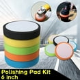 thumbnail image 1 of Flmtop 6 Inch 150mm Sponge Buffer Soft Polishing Sponge Round Polishing Pad for Car, 1 of 10
