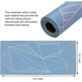thumbnail image 2 of Desk Mat, Extended Gaming Mouse Pad Large 31.5" x 15.7" XL Keyboard pad with Stitched Edges Non Slip Base, Water-Resistant Computer Laptop Desk Pad for Office and Home (Blue Geometry), 2 of 6