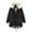 Black, variant on IROINNID Women's Hooded Parka Coat Solid Color Long Sleeve Warm Comfy Stylish Stitching Sweater Casual Long Cardigan Tops, Pink