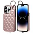 thumbnail image 1 of iPhone 14 PRO MAX Case ,Card Slots Leather Wrist Strap Phone Cover for iPhone 14 PRO MAX, 1 of 5