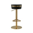 thumbnail image 2 of TOV Furniture Astro Black and Gold Vegan Leather Adjustable Stool, 2 of 9