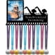 thumbnail image 1 of Exhibidor de medallas de natación sincronizada con marco de fotos, soporte de pared metálico para medallas de atletas, incluye 20 ganchos., 1 of 9