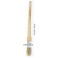 thumbnail image 2 of EeaseMX Pincel de cera profesional de 20 mm para pintar, encerar, cera transparente, para muebles, plantillas, decoración del hogar, pinceles grandes de madera con cerdas naturales., 2 of 7