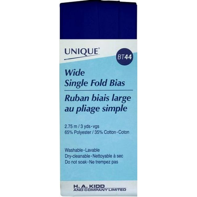 UNIQUE Single‑Fold (Wide) Bias Tape, × 2.75 m, poly‑cotton