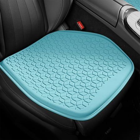 AuroraX Car Seat Cushions for Driving Square Cooling Front seats 18 x18 Blue Chair Cushions All Season Seat Pad