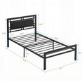 thumbnail image 5 of Twin Size metal bed with Sturdy System and Modern Style for Bedroom, 5 of 15