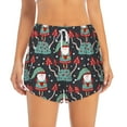 thumbnail image 4 of Lsque Gnome With Mushroom 2 Printed Women's Running Shorts with Liner Pockets,Elastic Quick Dry Workout Athletic Gym Yoga Shorts,Womens High Waist Shorts-X-Large, 4 of 9