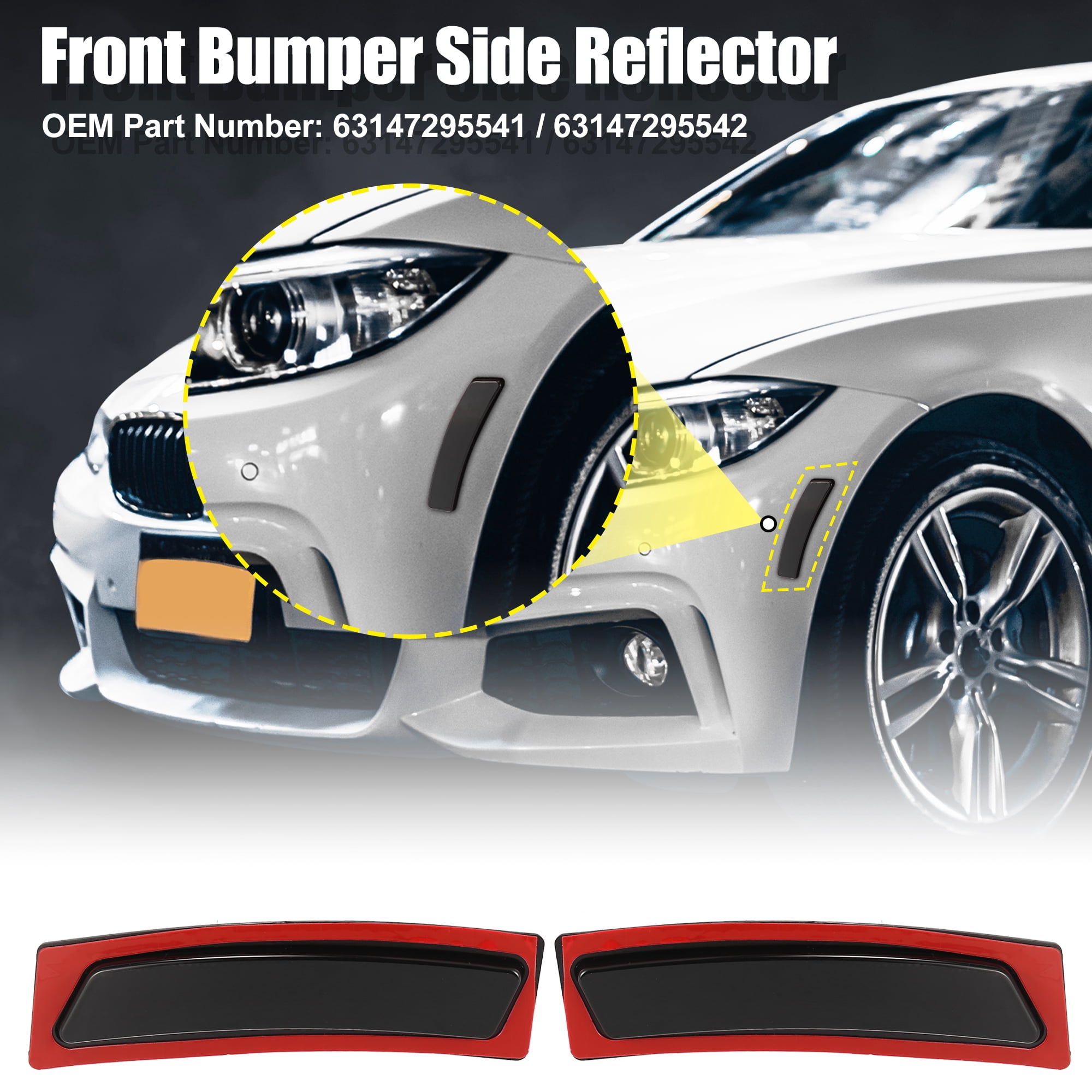Unique Bargains Front Bumper Reflector Side Marker for BMW F30 3 Series 320i 340i