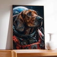 thumbnail image 4 of Hudo Bloodhound Space Poster, Dog Wall Art, Bloodhound Space Canvas Wall Art - Vintage Wall Decor - Gifts For Girlfriend, 4 of 5