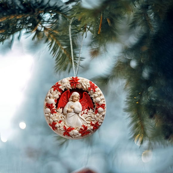 Christmas Decoration Flat Christmas Tree Style Home Decoration Car Ornaments