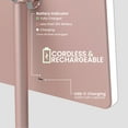 thumbnail image 6 of LUNA London ORBIT LED Vanity Mirror with Lights, 7X/1X Magnification, Dimmable & USB-C Rechargeable Tabletop Mirror (Blush Rose), 6 of 7