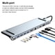 thumbnail image 4 of Tholdsy USB Hub USB-C Splitter 5Gbps Estación de acoplamiento Proyector Displayer Adaptador Externo Hogar Aluminio 87W Tablet Electrónica, 4 of 6
