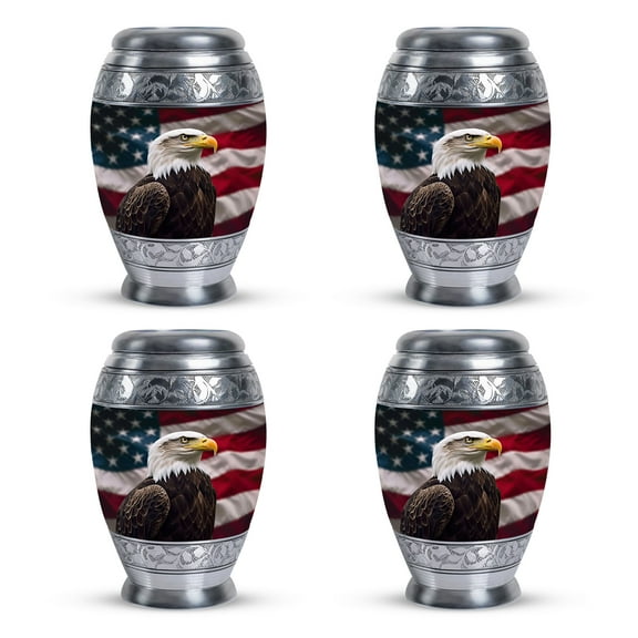 Majestic Guardian Memorial Urns And Keepsakes For Ashes - Small Urn For Human Ashes - Urns For Human Ashes - Decorative Urn - Mini Urn - Small Urns For Human Ashes Set Of 4 (Size - 3inch, 4pcs)