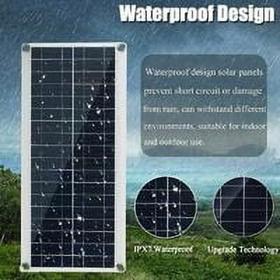 300W 12V Solar Panel, Solar Panel Kit, Battery Charger with 60A Solar Charge Controller for RV, Yacht, Outdoor, Garden, Lighting
