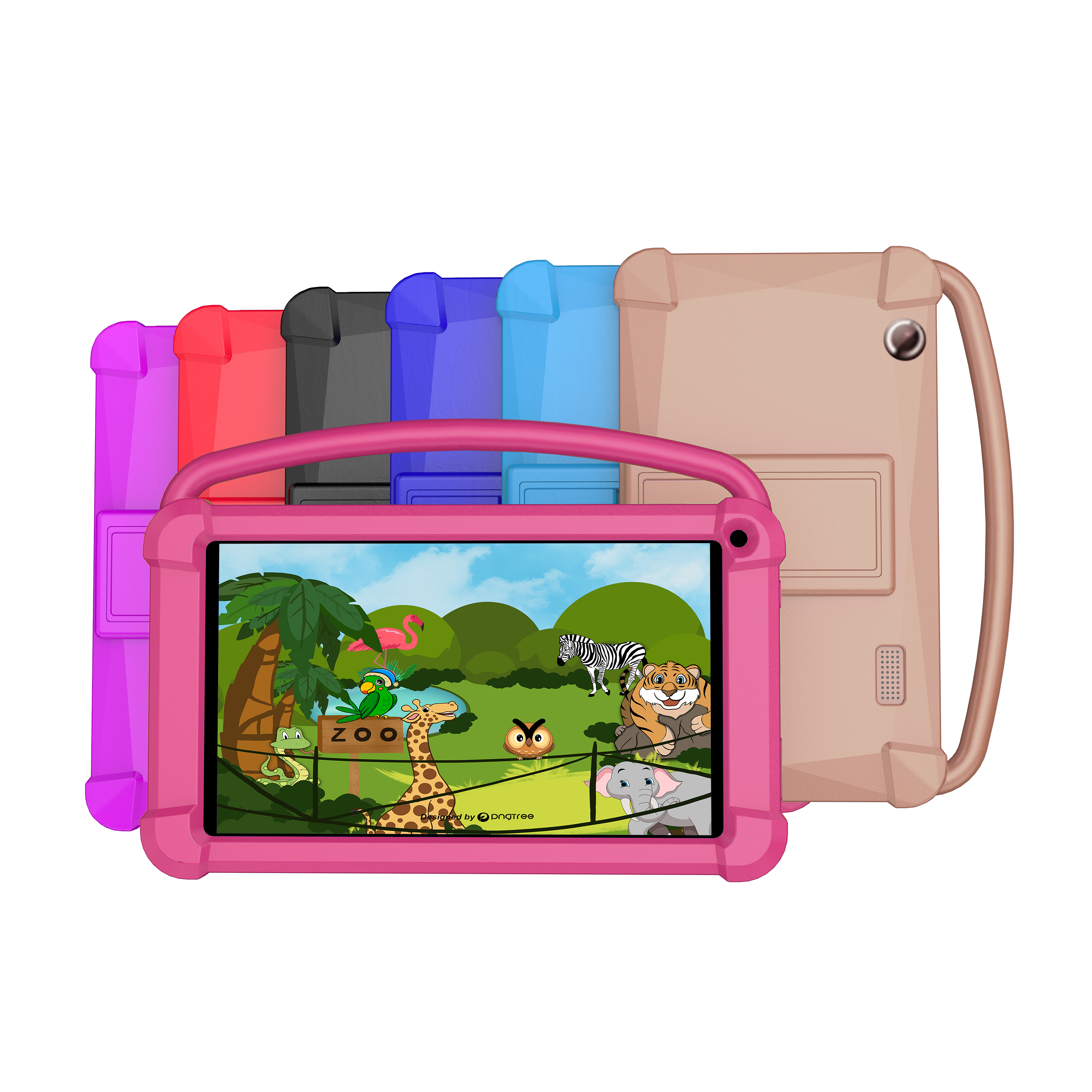 Kids Tablet, 7 Inch Tablet for Kids, Android 12 Tablet 4(2+2)GB RAM+16GB Storage, Toddler Tablets with KIDOZ Parental Control App, WiFi, Bluetooth, Best Gift for Kids Learning and Playing