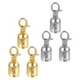 thumbnail image 3 of EXHUMKY Handrail Rope Hooks Gold Stanchions Theaters 6Pcs 3*1.1*1.1In, 3 of 5