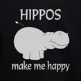 thumbnail image 3 of CafePress - Hippo Happy - Pullover Hoodie, Classic & Comfortable Hooded Sweatshirt, 3 of 4