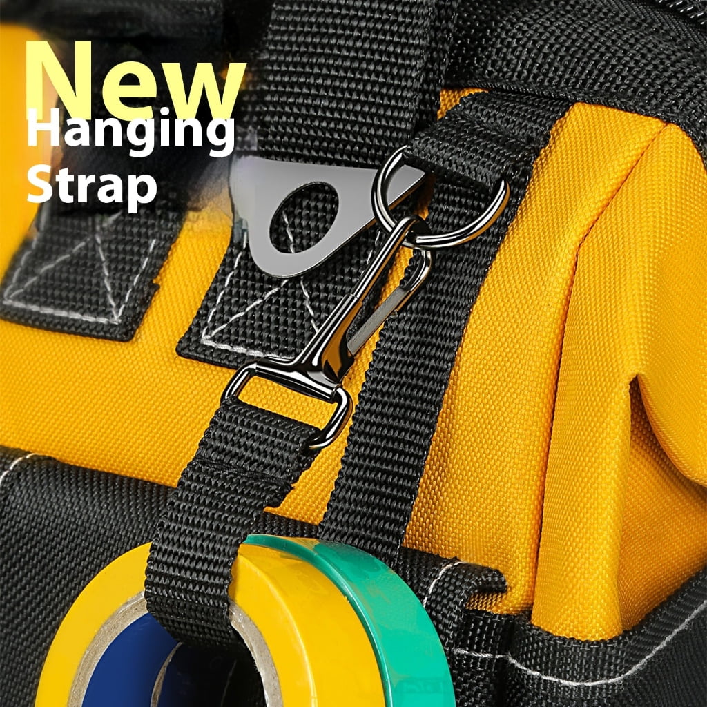 MOMOJIA Tool Bag Wide Mouth Tool Storage Bag Tool Organizer Bag Screwdriver Home