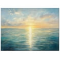 thumbnail image 2 of Area Rugs Indoor Non-Slip Rectangle Rug 5x8 Ft Sunrise Ocean Blue Summer Oil Painting Rug Rubber Backing Floor Mats Non Shedding Home Decor Carpet for Entryway Living Room, 2 of 8