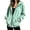 #01-Green, variant on Women's Velour Hooded Jacket Long Sleeve Full Zip Outerwear Soft Warm Velvet Jacket with Side Pockets Size XXL, Black