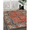 thumbnail image 2 of Ahgly Company Indoor Rectangle Traditional Brown Red Persian Area Rugs, 7' x 9', 2 of 6