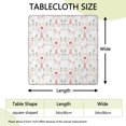 thumbnail image 2 of Floral Princess Unicorn Pattern Square Fitted Tablecloth with Elastic Edge,Square Table Cover,Washable Elastic Table Cover for Home Kitchen Party Decor 34"x34", 2 of 6