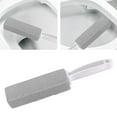 thumbnail image 3 of facefd Pumice Stone Toilets Brush with Handle for Rust Grill Feet Care Bath Pool Gray 10cm, 3 of 8