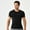 Black, variant on Men's Tight Running T-Shirt Fitness Training Quick Dry Breathable Sports Tops