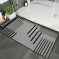 thumbnail image 2 of A Absorbent Bathroom Floor Mat Diatomite Soft Foot Mats For Bathroom Kitchen Non Slip Quick Drying Size 23.62 X 15.74 In Easy Clean Polyester Material Home Decor Option A, 2 of 6