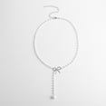 thumbnail image 2 of Collier Décoration Faux Perle Nœud en Alliage Robe Tendance pour Femmes Accessoires de Collier Chandail, 2 of 5