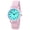 Pink, variant on Original Light Up Dial Watch for Ladies 33mm Case Push Button Glossy Expansion Band - Analog Watch with Glow in The Dark Dial, Ideal for Everyday and Party Wear