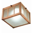 thumbnail image 6 of Meyda Tiffany 139335 Beck 7" Wide Led Flush Mount Square Ceiling Fixture - Copper, 6 of 7