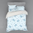 thumbnail image 2 of Ambesonne Cartoon Bedding Set 3 Pcs, Teddy Bear Letters, Twin, Pale Blue Aqua, 2 of 3