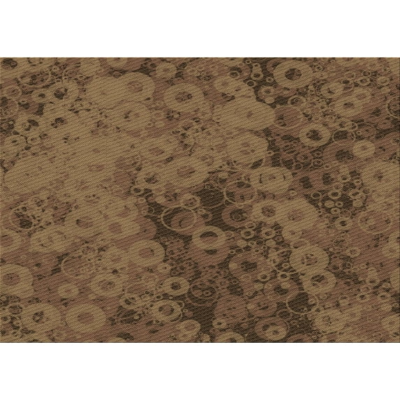 Ahgly Company Machine Washable Indoor Rectangle Transitional Red Brown Area Rugs, 2' x 4'